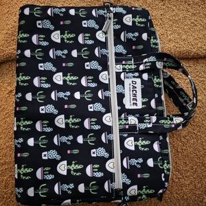 Dachee Black Cactus Print Laptop Bag